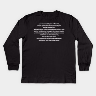 Neil Pye The Young Ones Quote Kids Long Sleeve T-Shirt